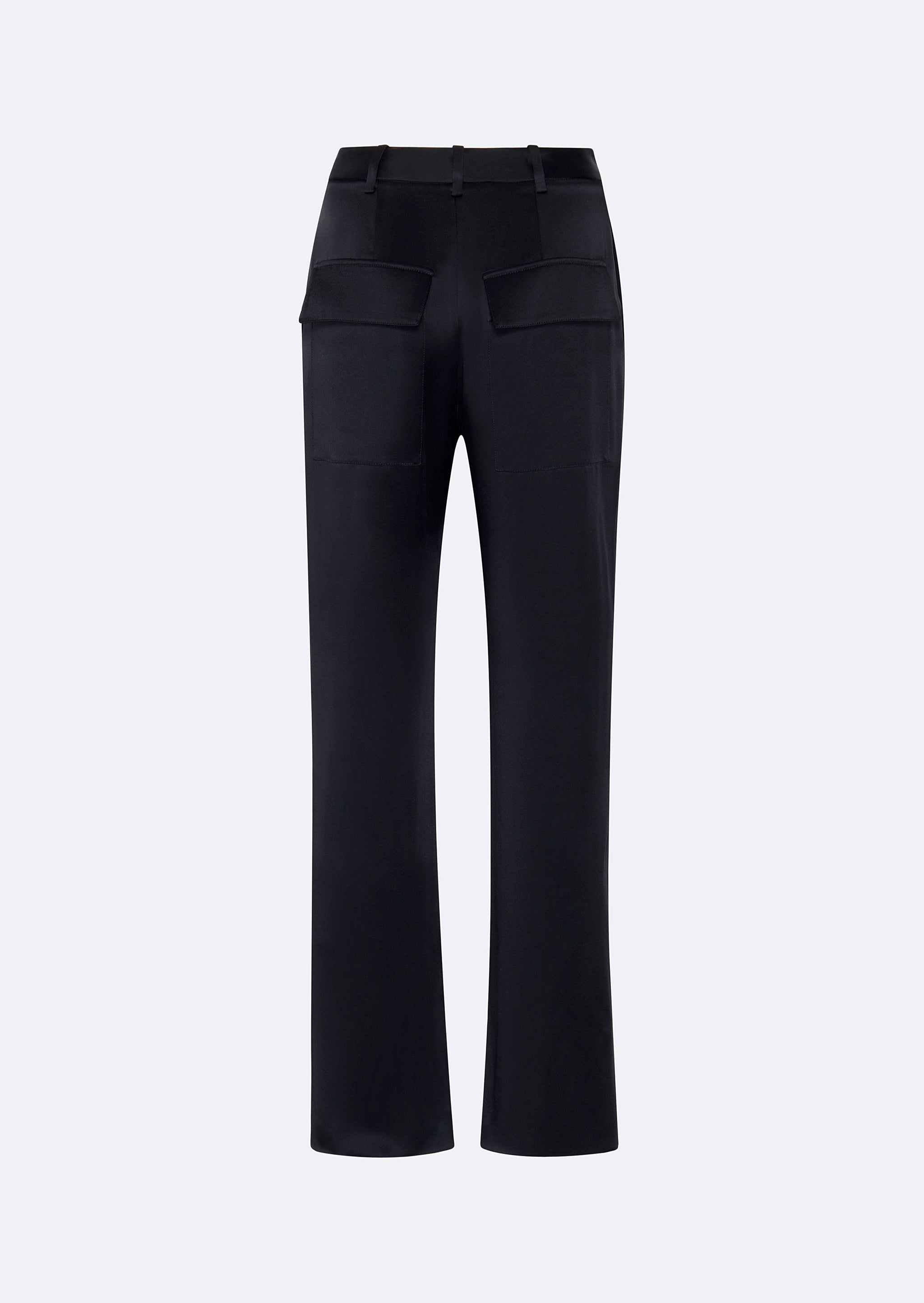 Satin Tapered Pleated Pant