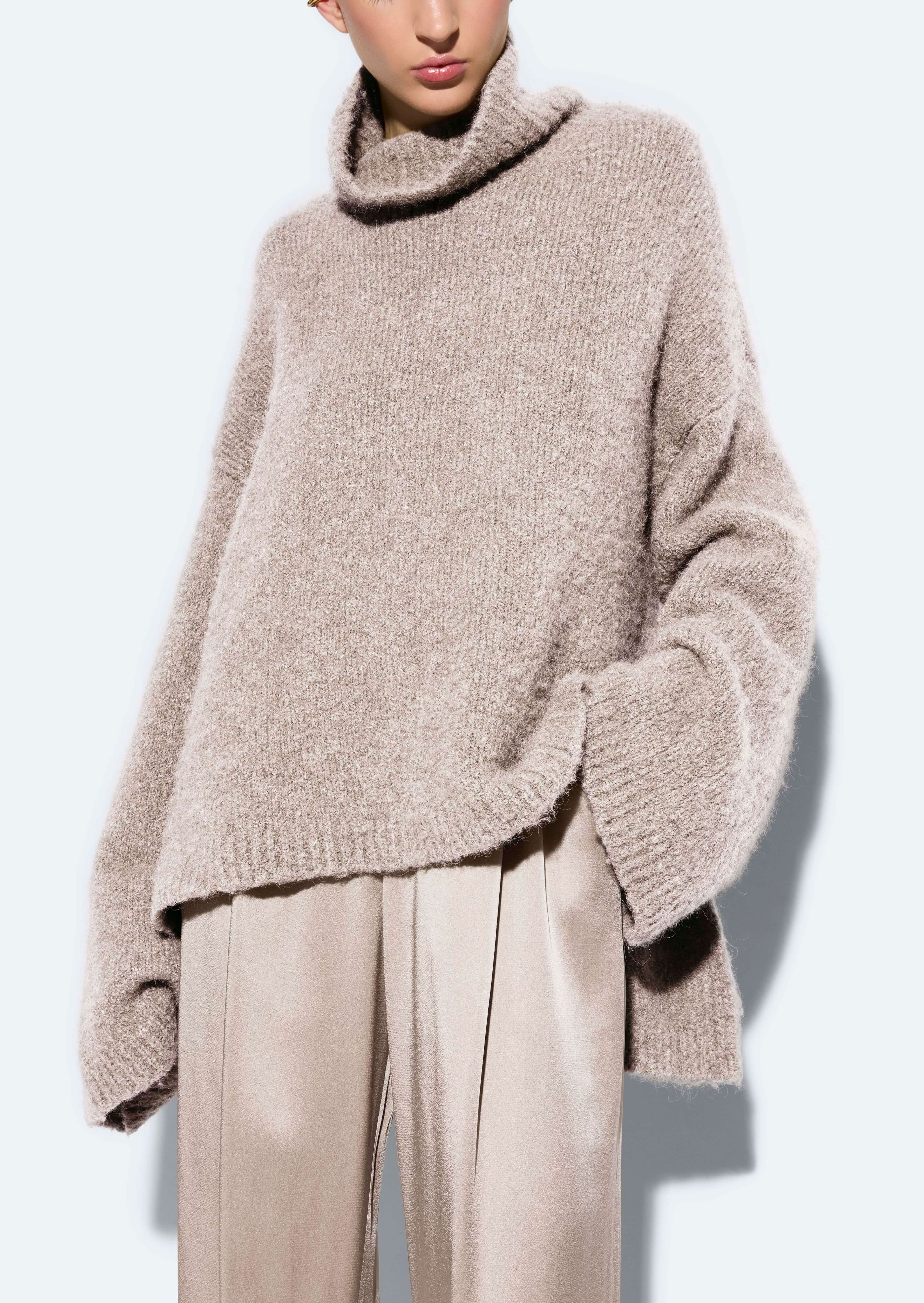 Alpaca Oversized Turtleneck Sweater