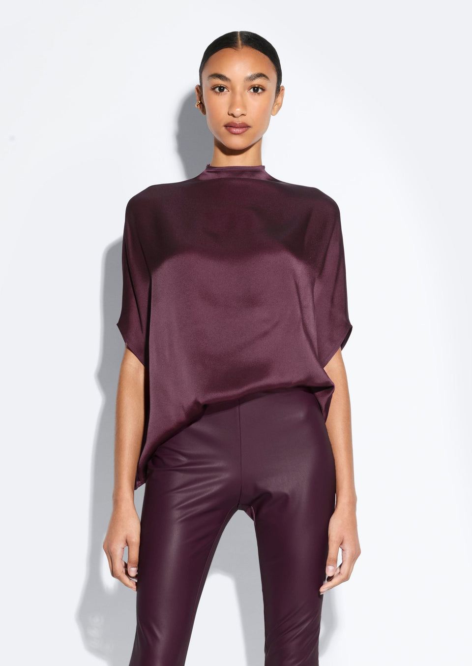 Satin Cape Tee