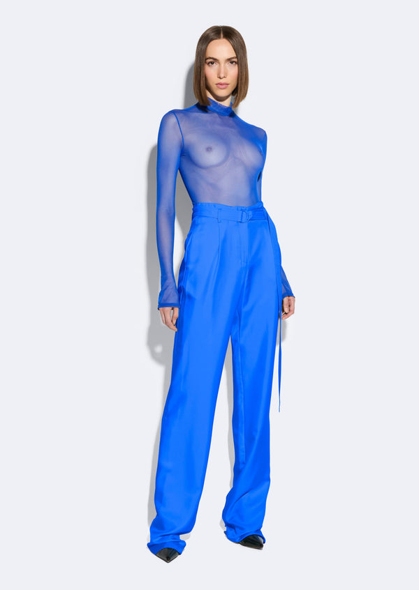 Silky Twill Belted Pant