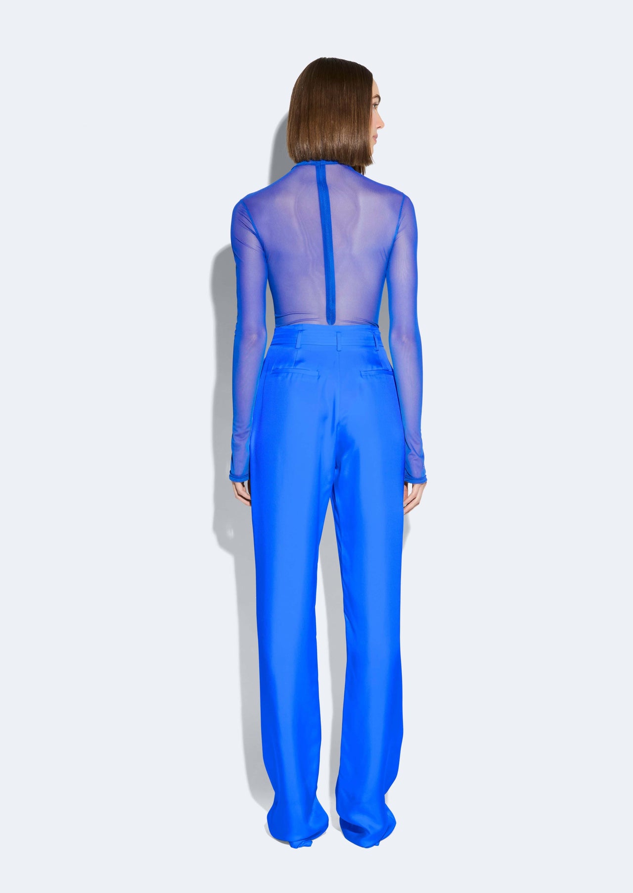 Silky Twill Belted Pant