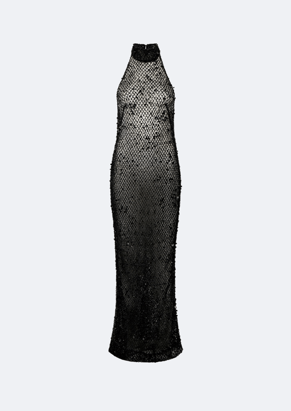 Mesh Sequin Gown - LAPOINTE