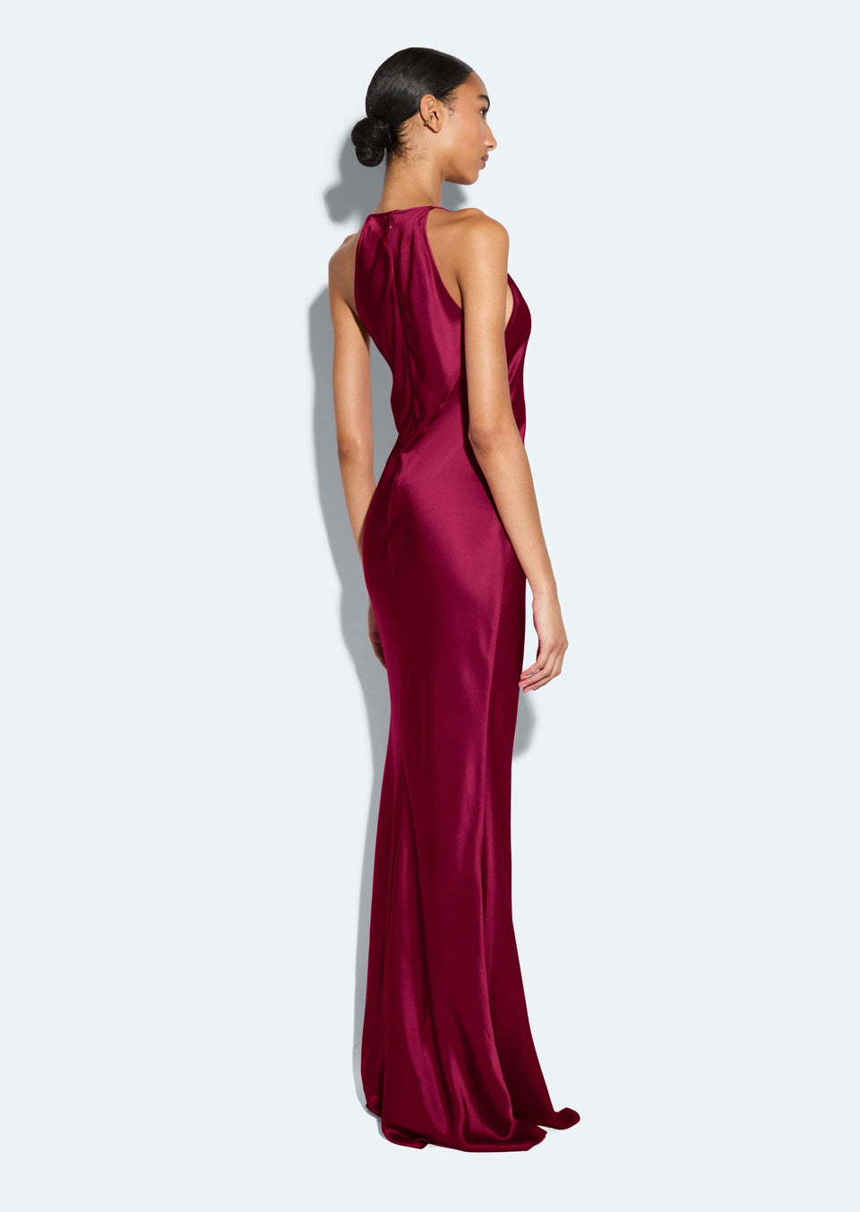 Satin Halter Gown