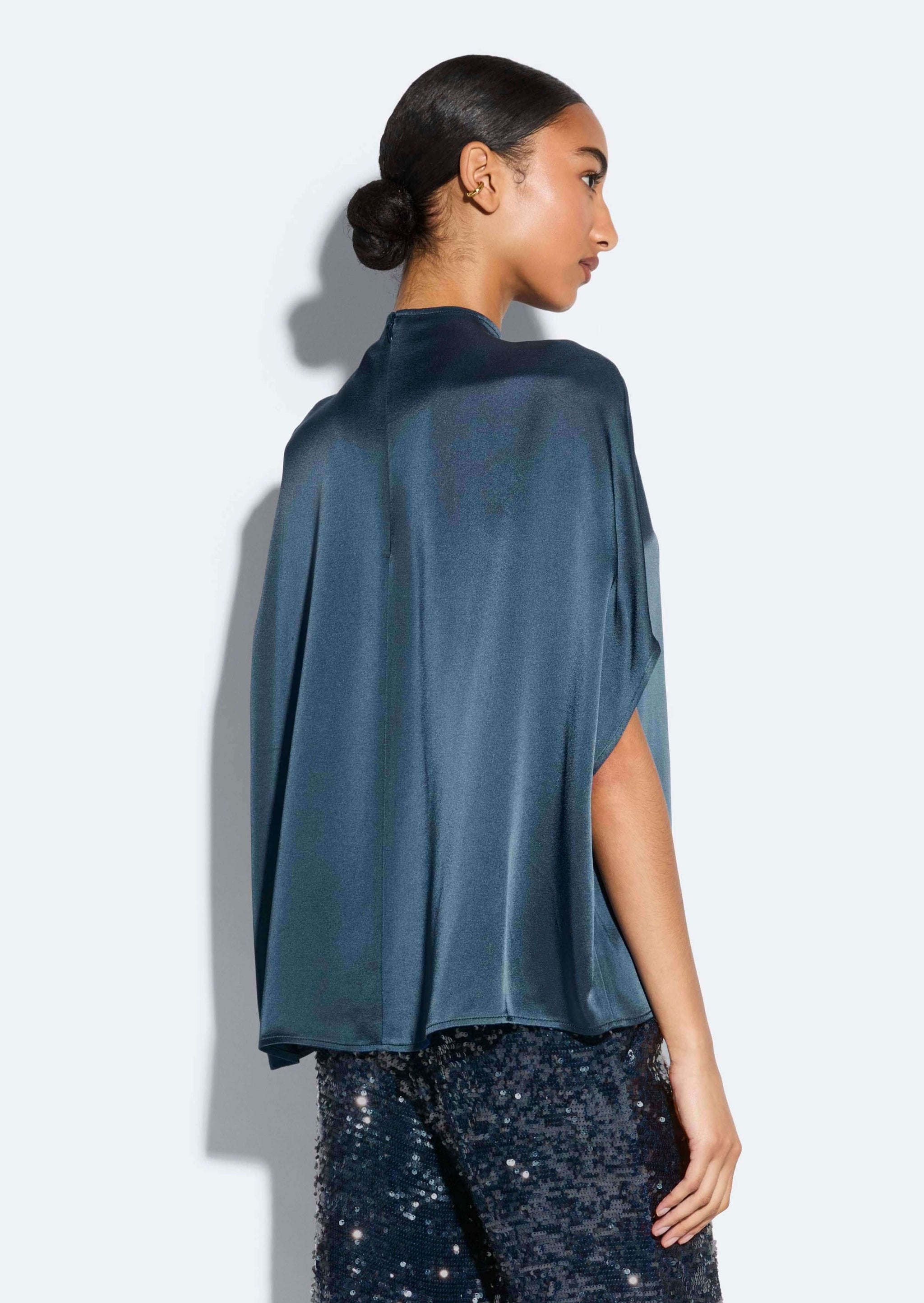 Satin Cape Tee