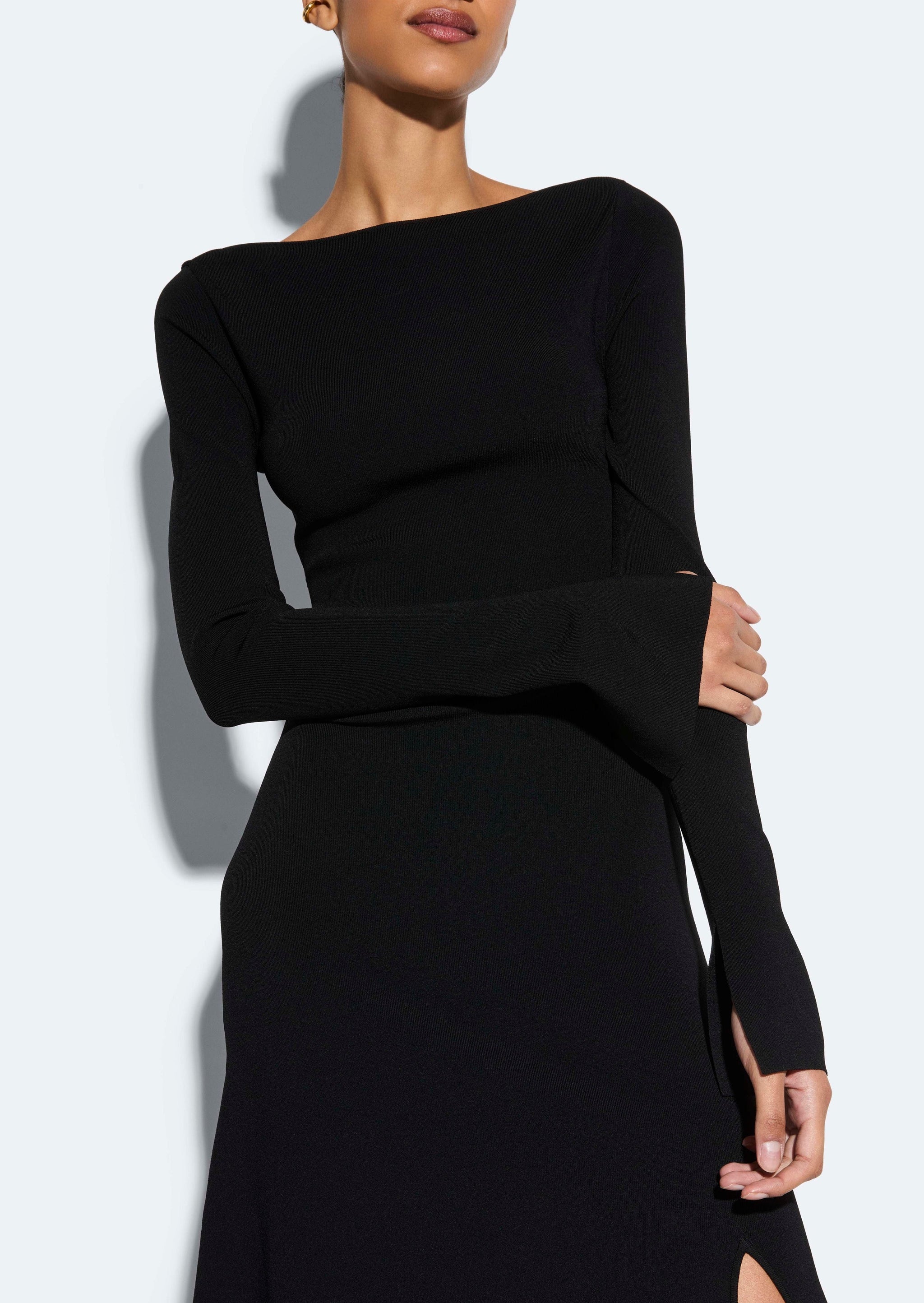 Viscose Boatneck Dress