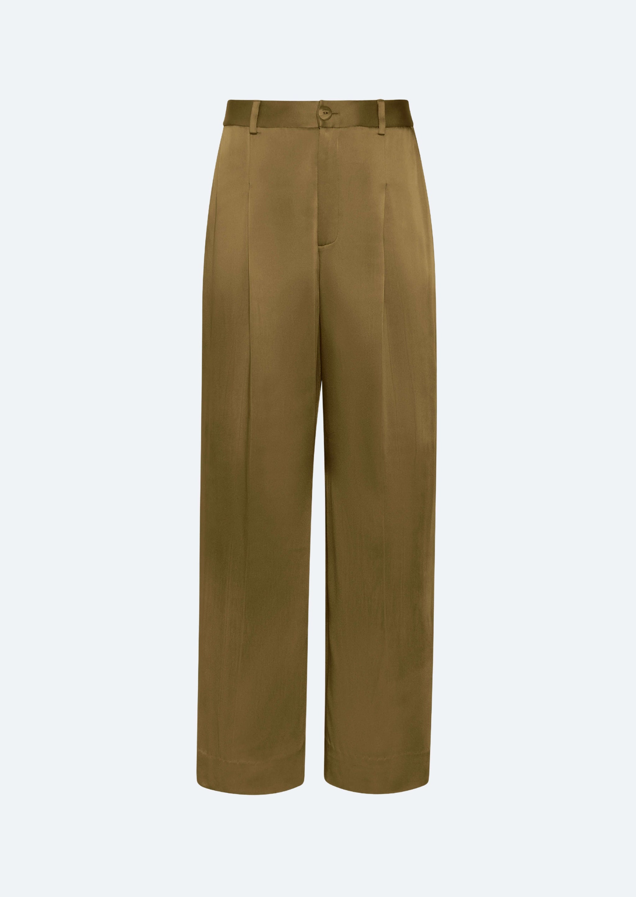 Satin Relaxed Pleated Pant