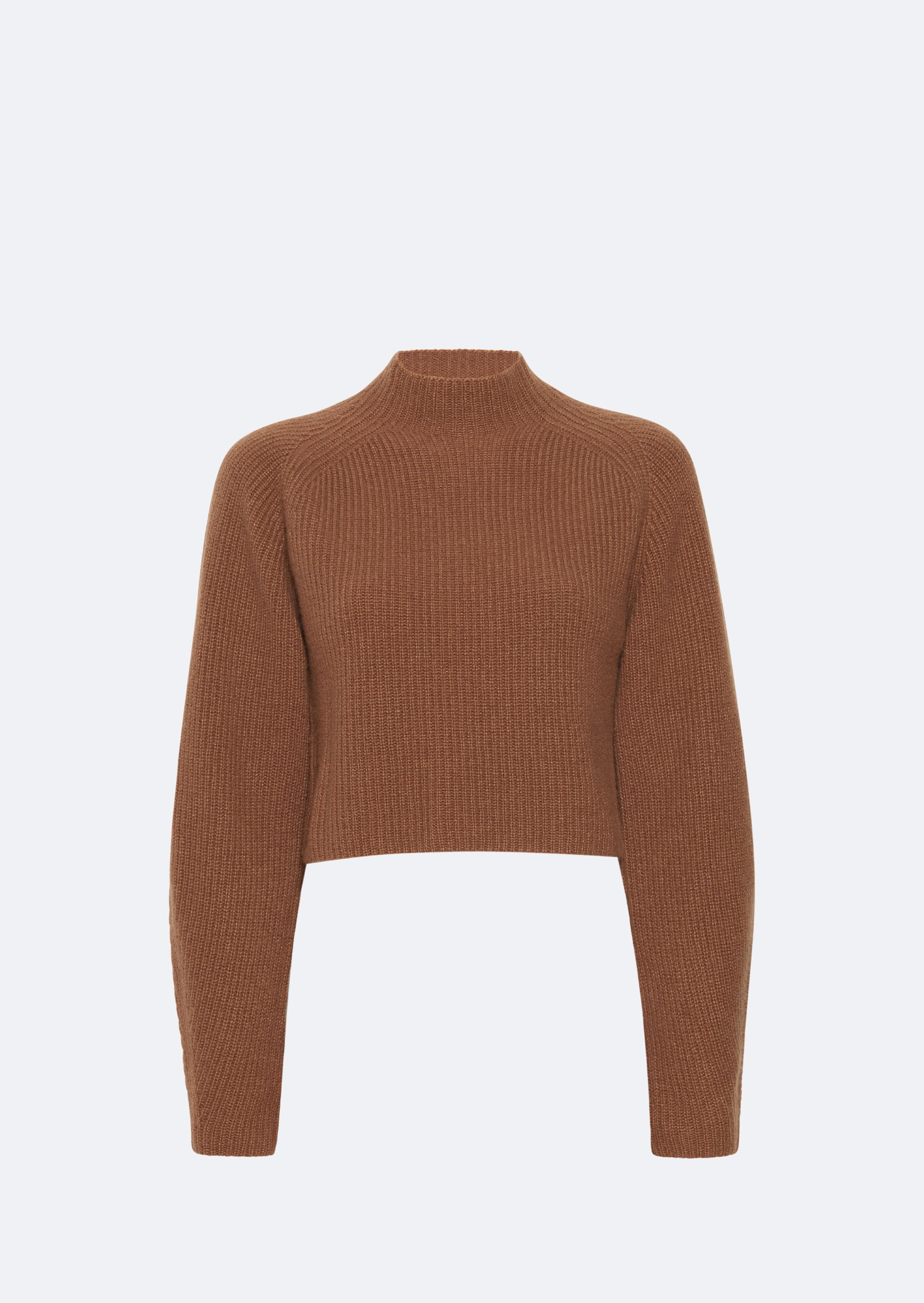 Cashmere Silk Cropped Raglan Sweater