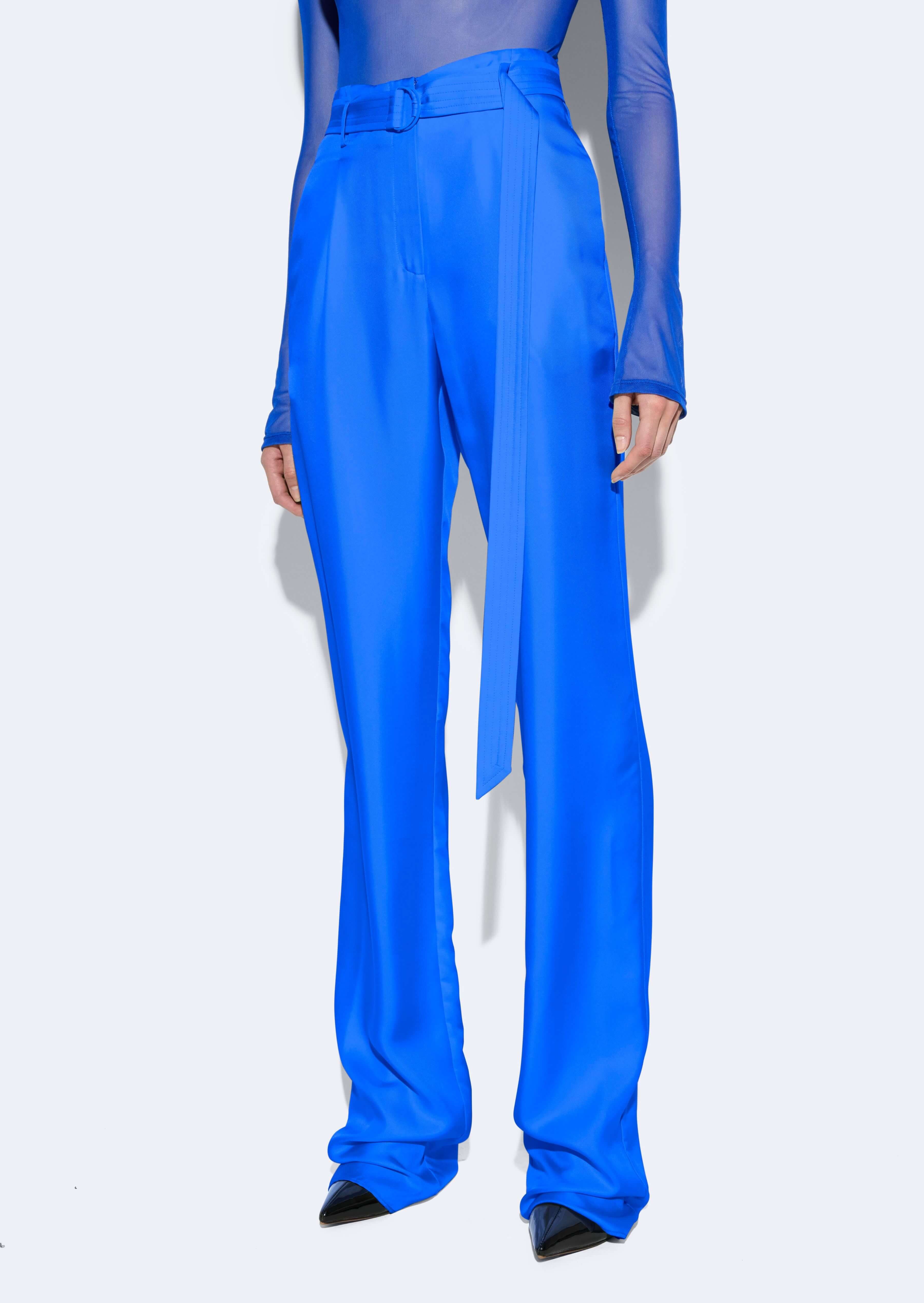 Silky Twill Belted Pant