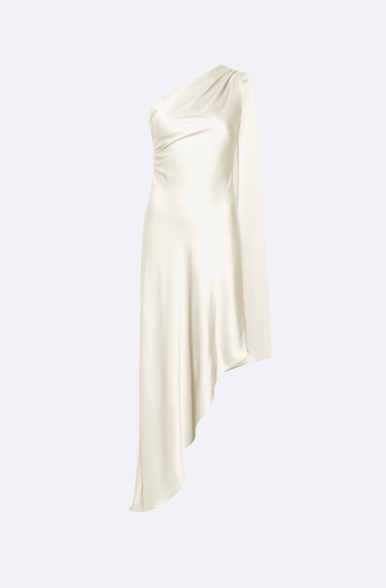 Satin One Shoulder Dress - LAPOINTE